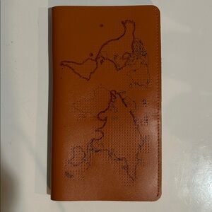 Chasing Threads Stitch Your Travels Leather Travel Wallet Passport Organizer
